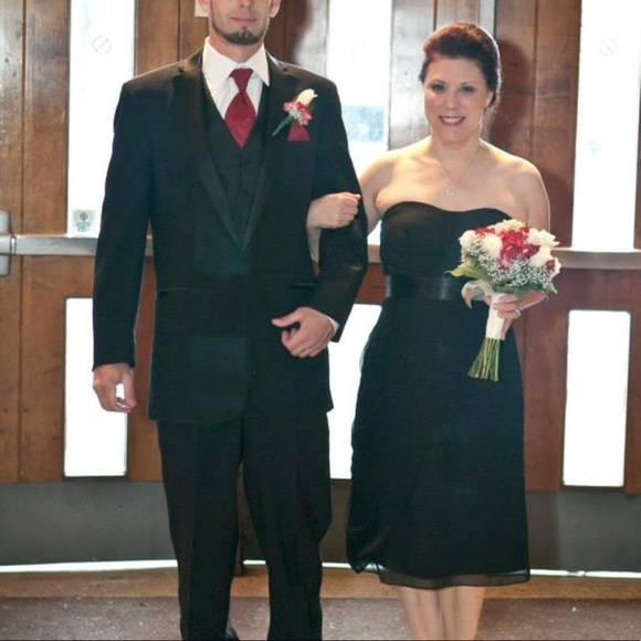 Bill Levkoff Midi Length Formal Dress - Picture 1 of 8